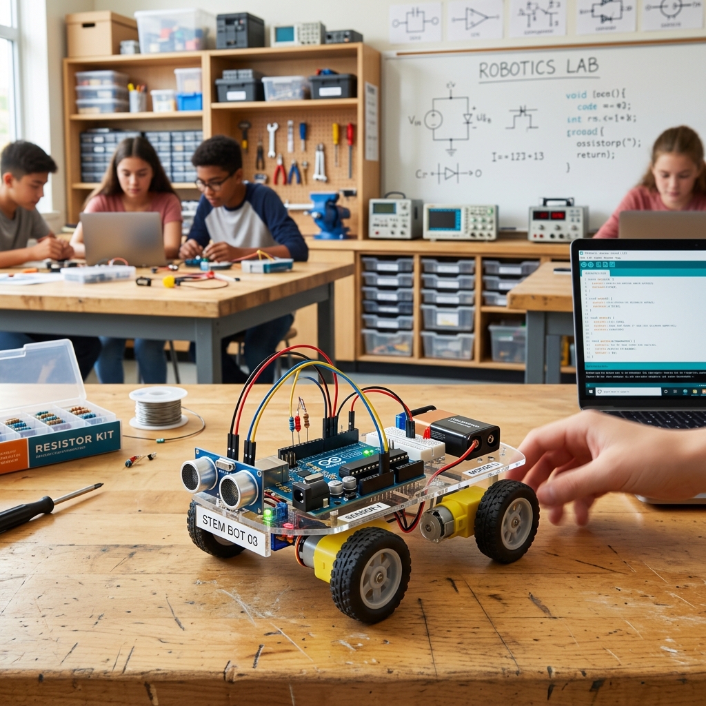 STEM educational smart robot vehicle kit